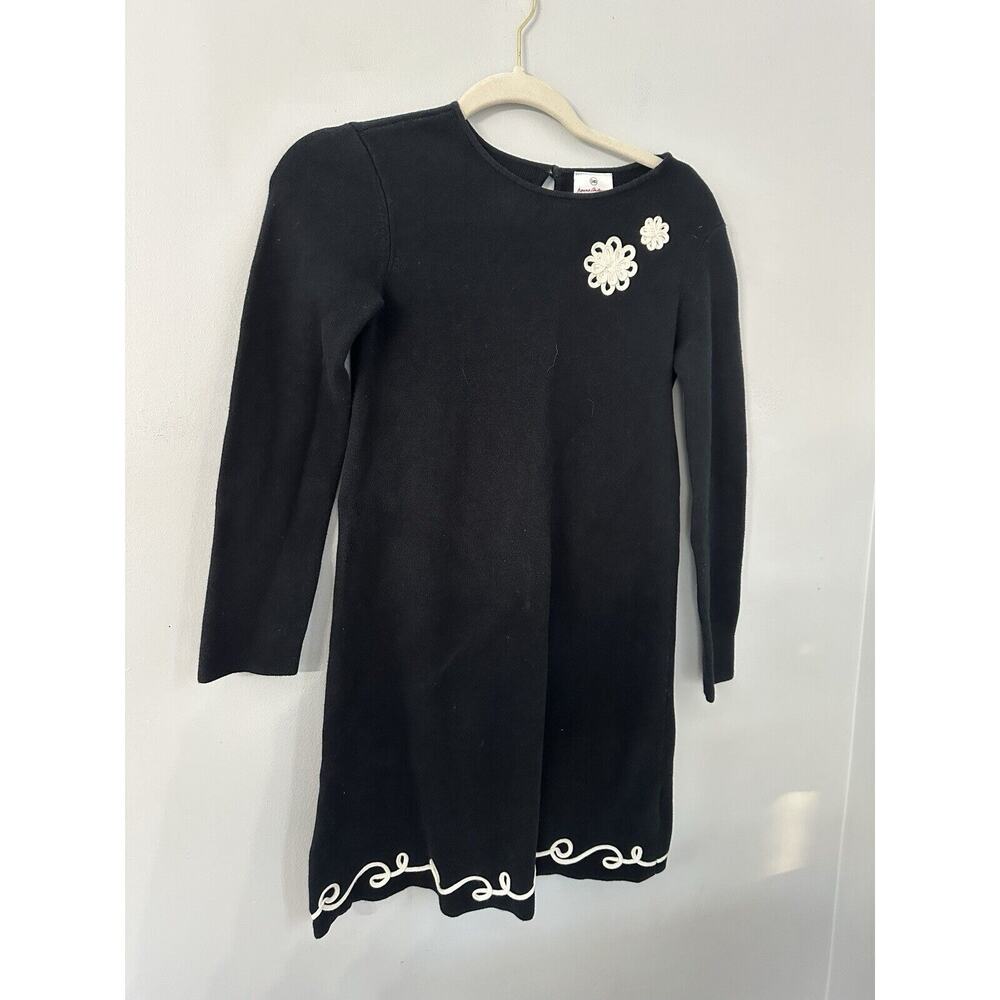 Girls Black Hannah Anderson Long Sleeve dress size 140 US 10